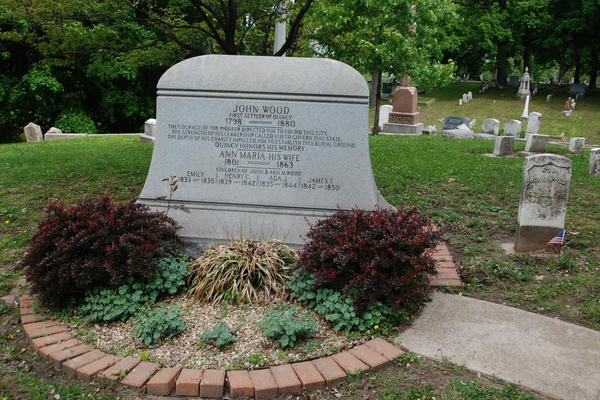 Woodland Cemetery, Quincy: Governor John Wood