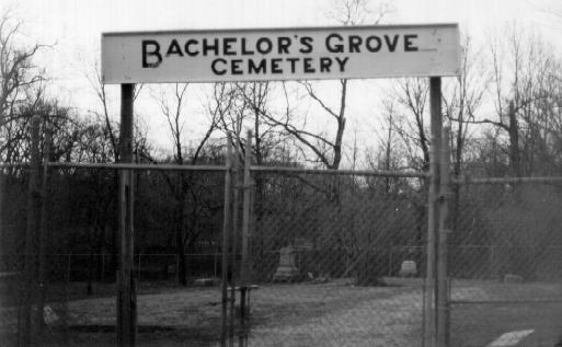 Old Sign: Bachelor's Grove Cemetery