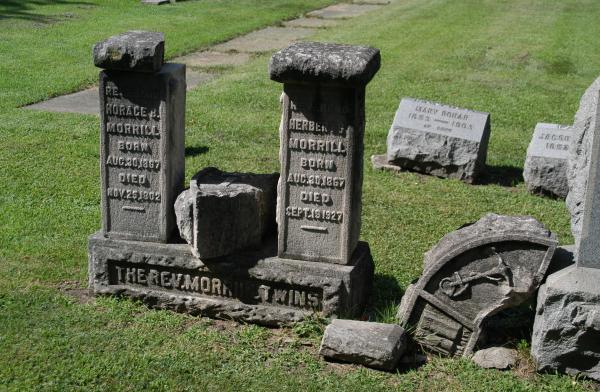 The Rev. Morrill Twins Forest Home Cemetery