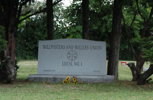 Billposters and Billers Union Local No. 1: Forest Home Cemetery