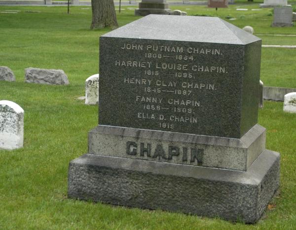 Graceland Cemetery: Mayor John Putnam Chapin