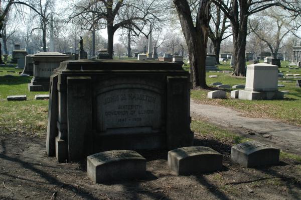 Oak Woods Cemetery: Governor John Hamilton