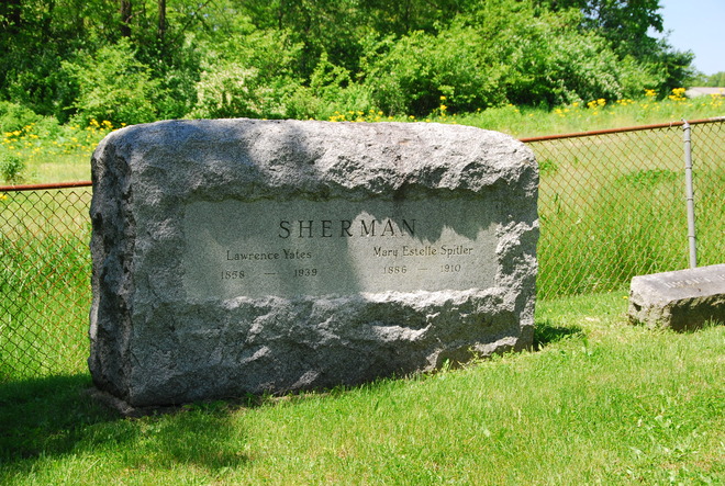 Faunce Cemetery: Senator Lawrence Yates Sherman