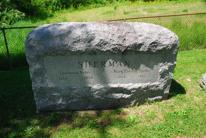 Faunce Cemetery: Senator Lawrence Yates Sherman