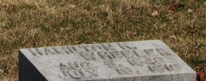 Mound Grove Cemetery: Congressman Hamilton Kinkaid Wheeler