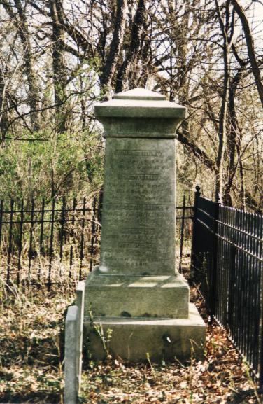 Gridley Family Cemetery:Central Monument