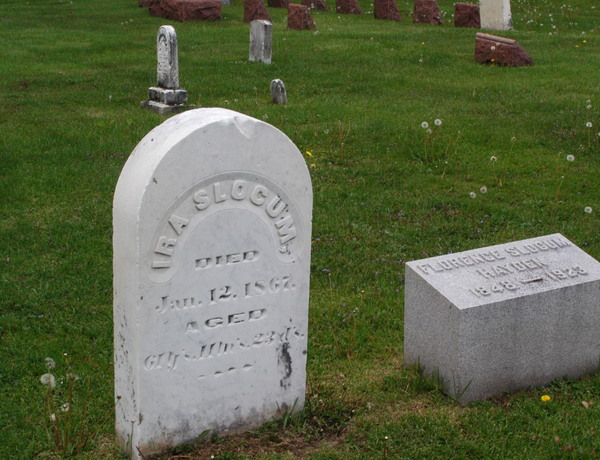 Oakland Cemetery, Woodstock:Ira Slocum, 1867