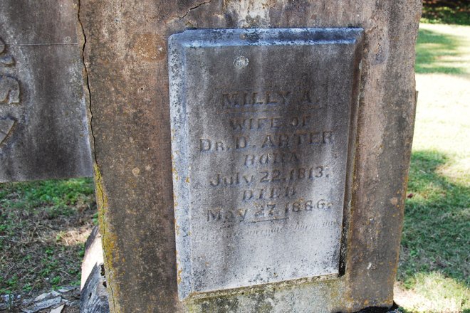 Cairo City Cemetery: Dr Daniel Arter,Milly A Arter