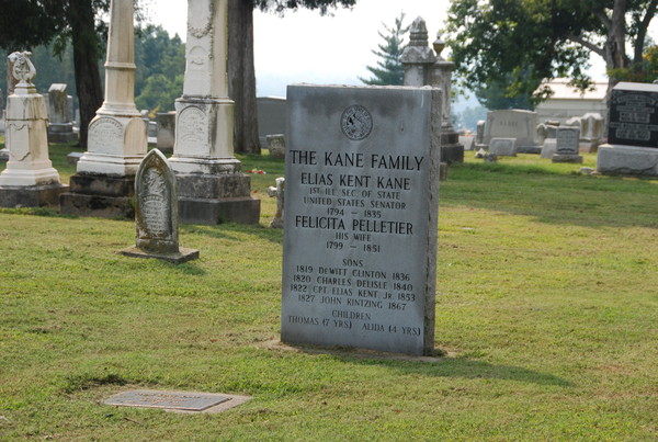 Evergreen Cemetery, Chester: Senator Elias K. Kane
