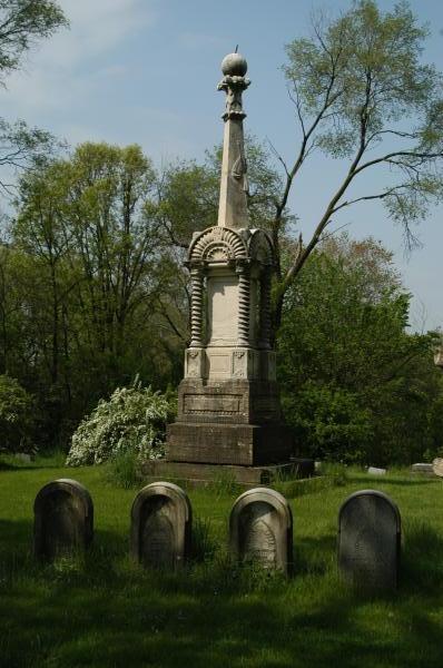 Joliet: Oak Wood Cemetery: Governor Joel Aldrich Matteson