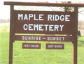 Maple Ridge Cemetery in Peoria County, Illinois