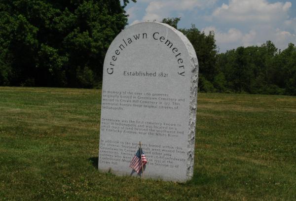 Green Lawn Cemetery Relocated to Crown Hill