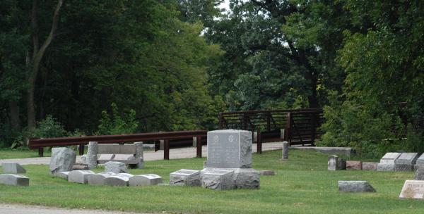 Bridge across the River, Forest Home Cemetery