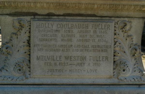 Graceland Cemetery: Chief Justice Melville Fuller