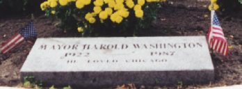 Oak Woods Cemetery: Mayor Harold Washington  