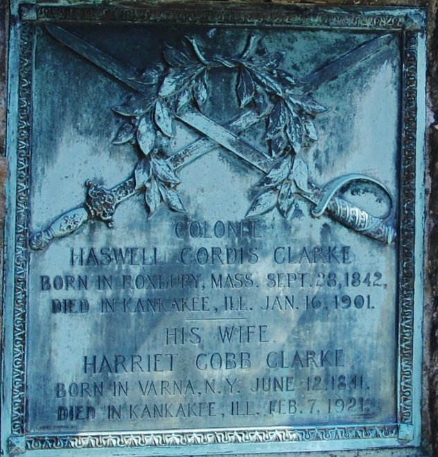 Mound Grove Cemetery: Col. Haswell Clarke