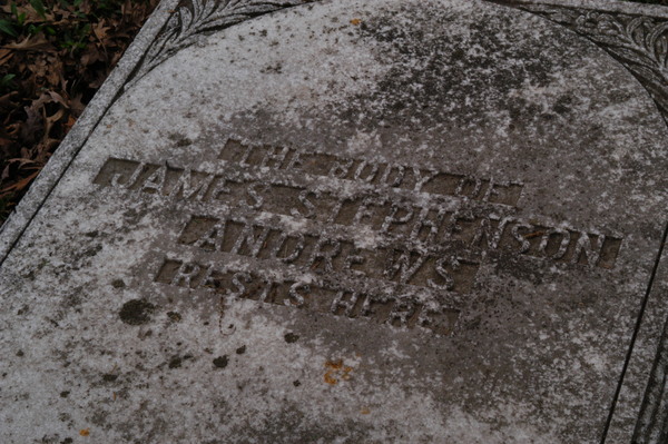 Oakland Cemetery, Woodstock:James Stephenson Andrews