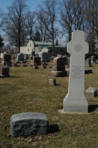 Diamond Grove Cemetery, Jacksonville: Governor Richard Yates, Jr.