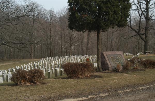 Springdale Cemetery, Peoria:American Legion Hill