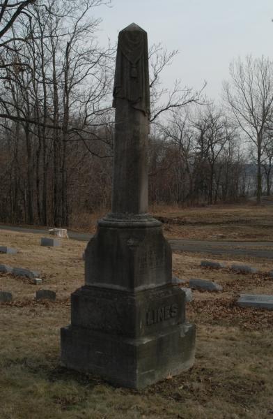Springdale Cemetery, Peoria:Lines