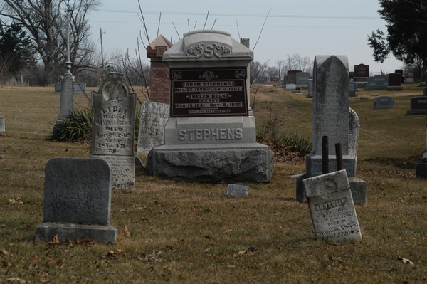 Democratic and Republican Cemeteries of Carlock: Adam Stephens, Helen Beck